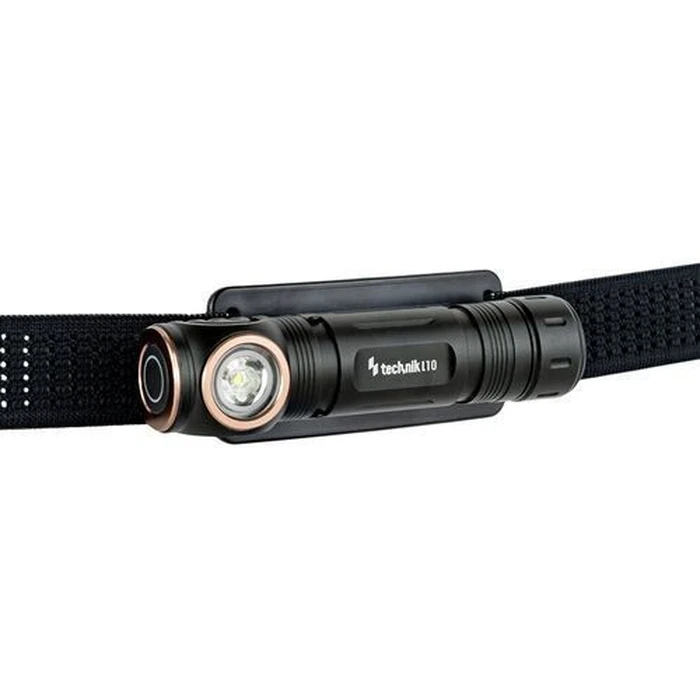 Handheld Flashlight Technik L10 with 1x18650 2200mAh Battery Osram P9 and USB C Cable 1000lm 1000lm