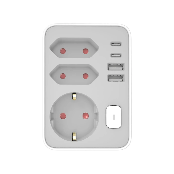 Technik Power Strip 3 Way 2 x USB-C 2 x USB-A Switch