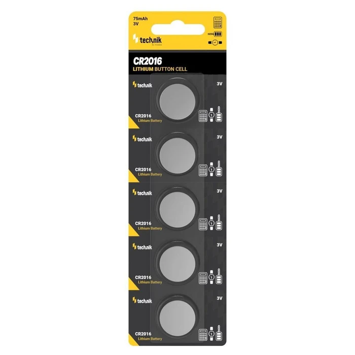 Technik Lithium Coin Batteries Platinum CR2016 3V B5