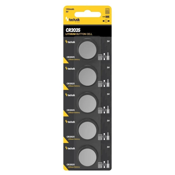 Technik Lithium Coin Cell Batteries Platinum CR2025 3V B5