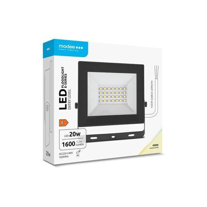 Modee Lighting Προβολέας LED E series Slim 20W 4000K 1600 lm ERP