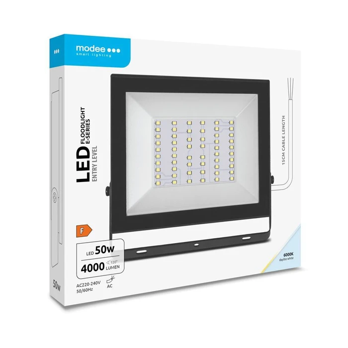 Modee Lighting LED Floodlight E-series Slim 50W 120 6000K 4000lm ERP