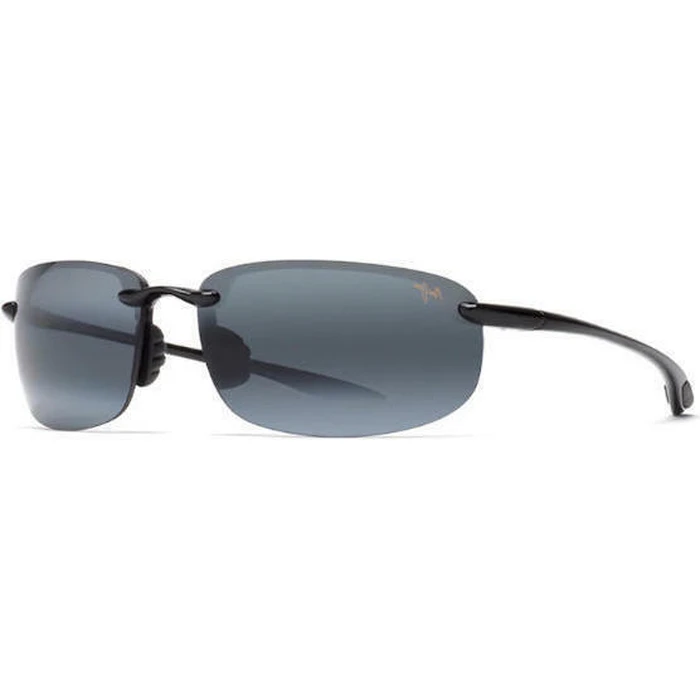 Maui Jim Men's Sunglasses HO'OKIPA Gloss Black Frame with Black Gradient Polarized Mirror Lens (64/17/130)