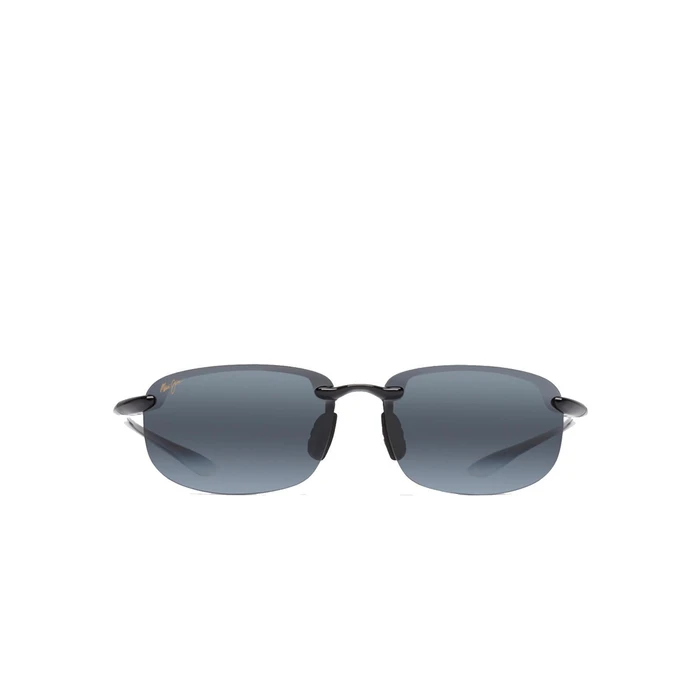 Maui Jim Men's Sunglasses HO'OKIPA Gloss Black Frame with Black Gradient Polarized Mirror Lens (64/17/130)