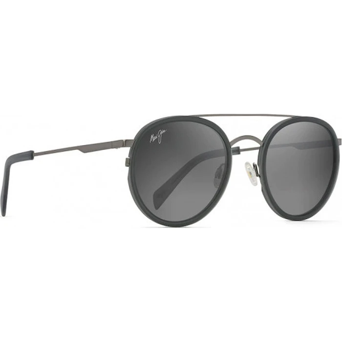 Maui Jim Even Keel Ανδρικά Γυαλιά Ηλίου Μαύρο Μεταλλικό Σκελετό Μαύρος Polarized Καθρέφτης Φακός GS534-02D