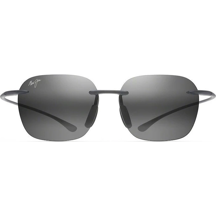 Maui Jim Komohana Unisex Γυαλιά Ηλίου 55/18/145 Γκρι Ματ Μεταλλικός Σκελετός με Μαύρους Polarized Φακούς (446-11M)