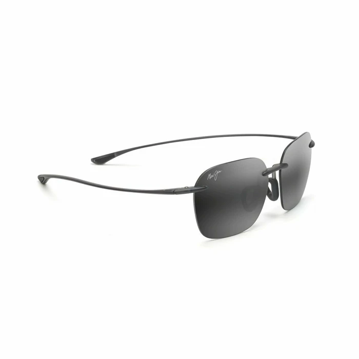 Maui Jim Komohana Unisex Γυαλιά Ηλίου 55/18/145 Γκρι Ματ Μεταλλικός Σκελετός με Μαύρους Polarized Φακούς (446-11M)