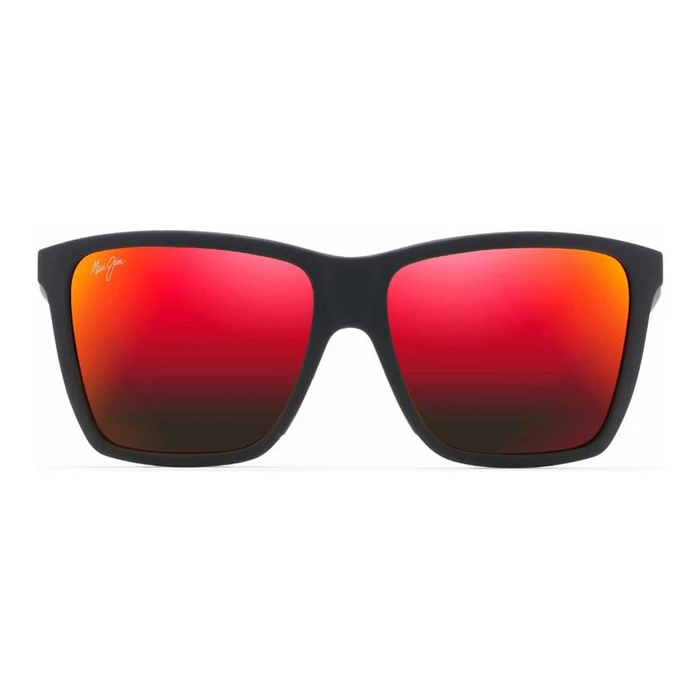 Maui Jim Cruzem Ανδρικά Γυαλιά Ηλίου Μαύρος Κοκκάλινος Σκελετός Κόκκινος Καθρέφτης Φακός RM864-02A