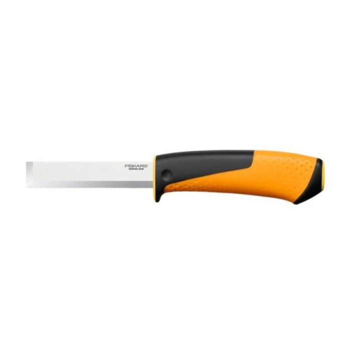 Fiskars Carpenter's Μαχαίρι Πορτοκαλί σε Θήκη (1023621)