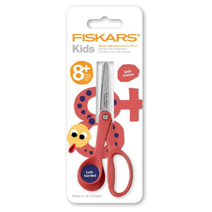 Fiskars Classic Παιδικό Ψαλίδι Χειροτεχνίας για Αριστερόχειρες 13 εκ. Κόκκινο