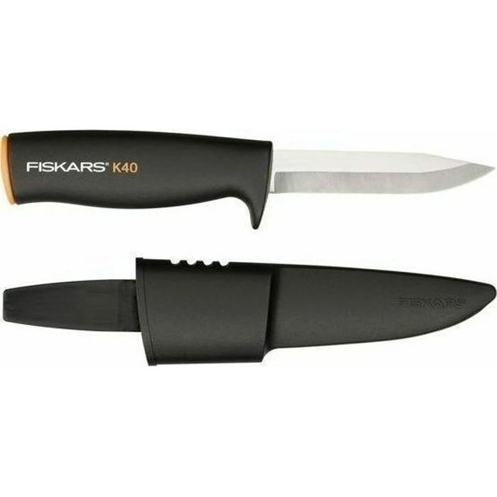 Fiskars K40 Μαχαίρι Μαύρο σε Θήκη 125860102