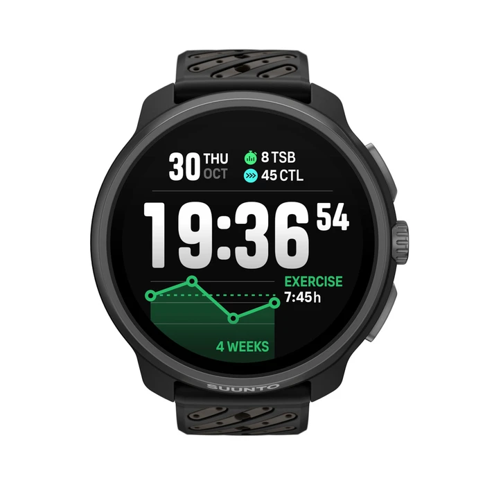 Suunto Race 2 Titanium 49mm Waterproof Smartwatch with Heart Rate Monitor (Titanium Black)