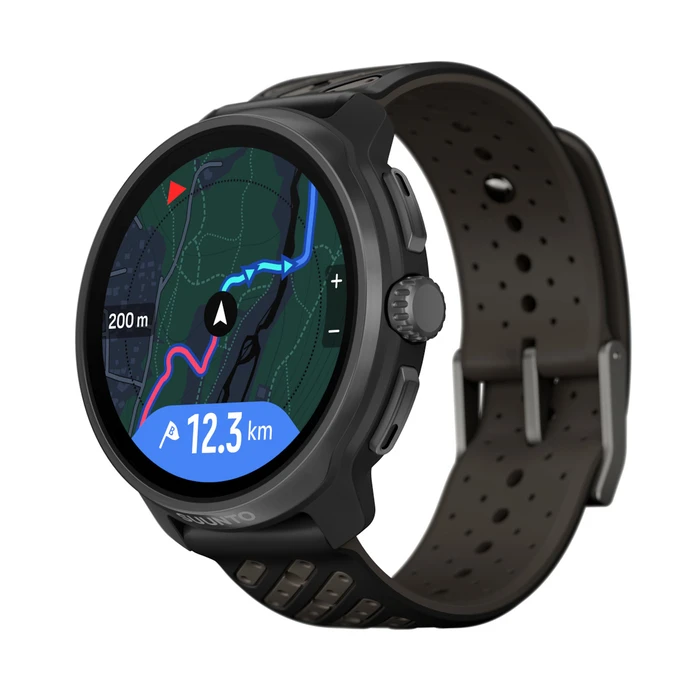 Suunto Race 2 Titanium 49mm Waterproof Smartwatch with Heart Rate Monitor (Titanium Black)