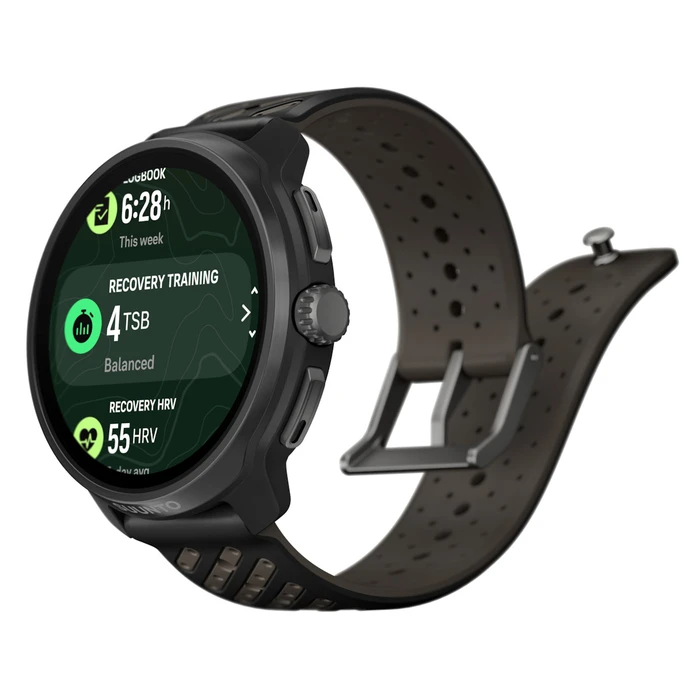 Suunto Race 2 Titanium 49mm Waterproof Smartwatch with Heart Rate Monitor (Titanium Black)