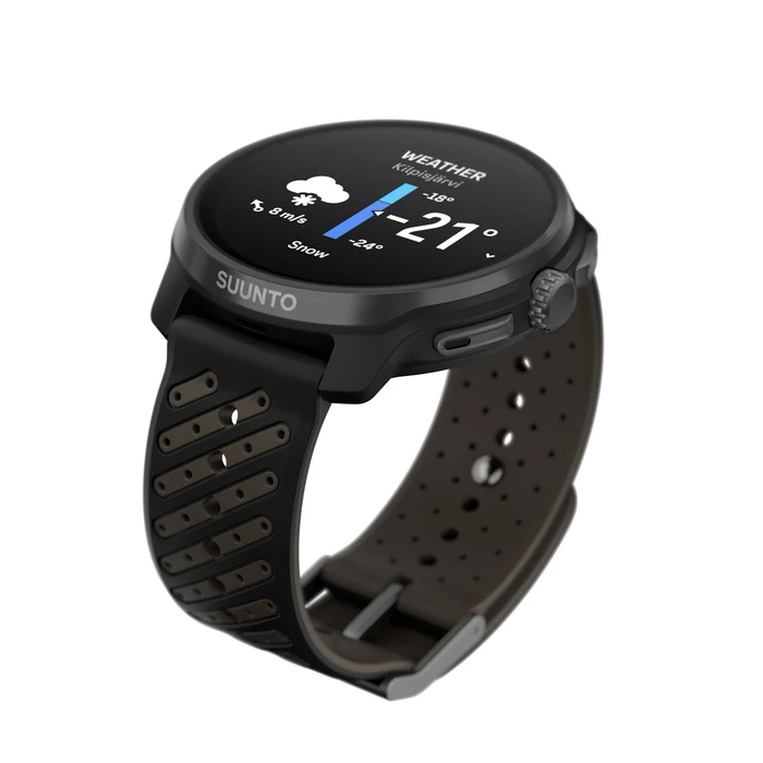 Suunto Race 2 Titanium 49mm Waterproof Smartwatch with Heart Rate Monitor (Titanium Black)