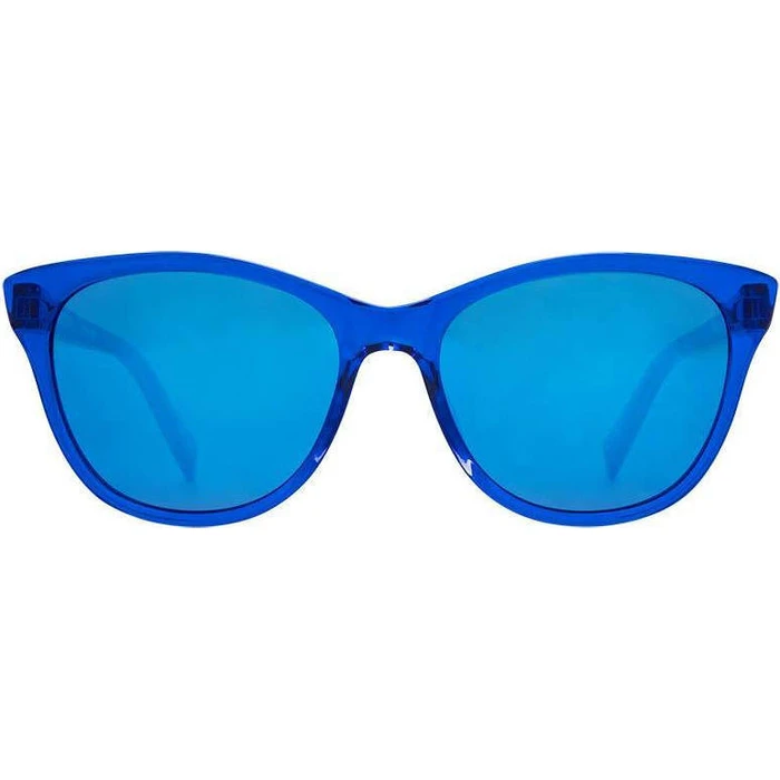 SPY Spritzer Unisex Sunglasses - Cat-eye Blue Frame with Blue Mirror Lenses - 55/17/140 mm - SKU 673515263899