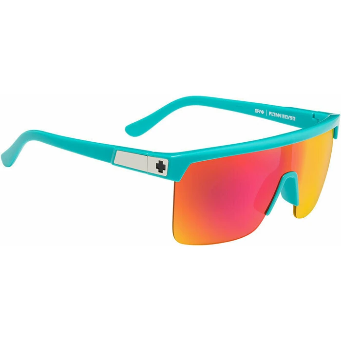 UNISEX SUNGLASSES SPY Flynn 6700000000046 - Turquoise Grilamid Frame with Pink Mirror Lens