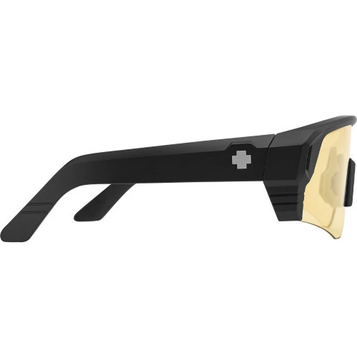 SPY Monolith Speed Unisex Sunglasses – Matte Black Frame, Polarized Yellow Lenses, Size 142/00/147 (SKU 6700000000231)