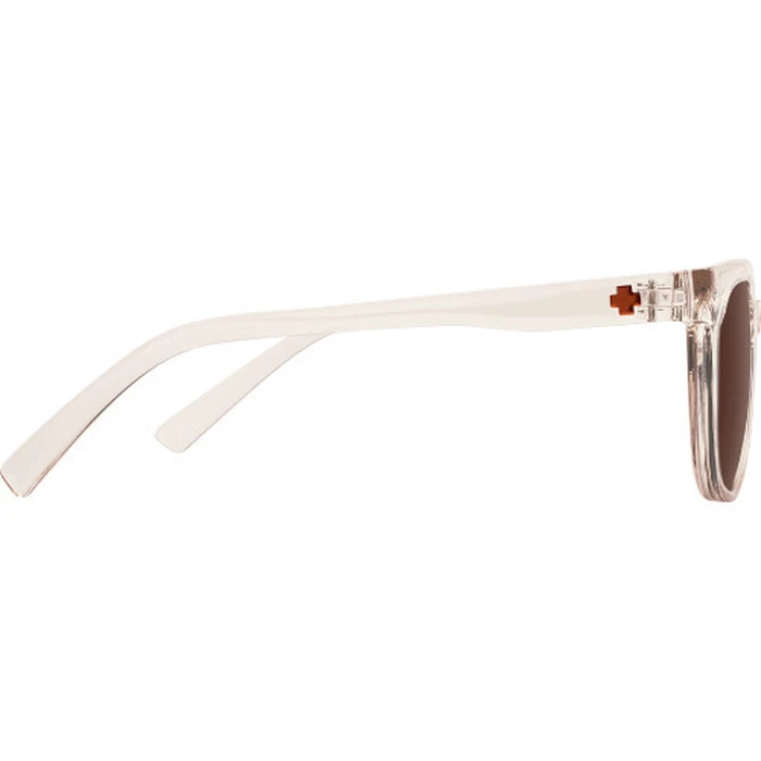 SPY Bewilder Unisex Sunglasses Helm Matte Translucent Black - 54/20/148 mm - Polarized Brown Lenses