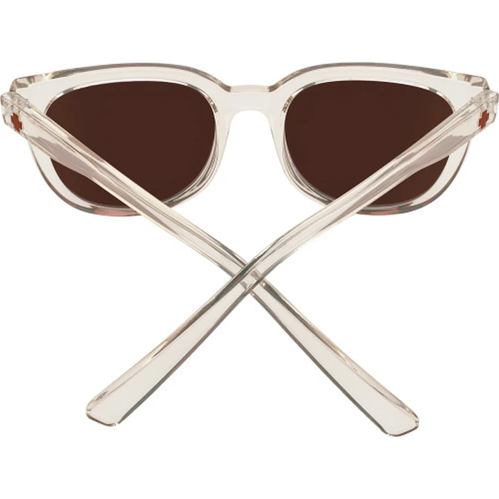SPY Bewilder Unisex Sunglasses Helm Matte Translucent Black - 54/20/148 mm - Polarized Brown Lenses