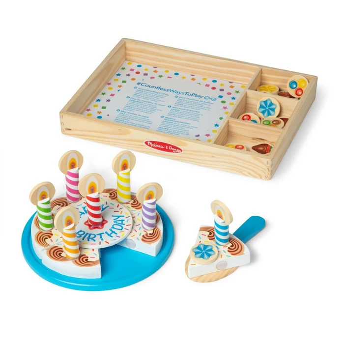 Melissa & Doug Ξύλινη Παιδική Τούρτα Γενεθλίων
