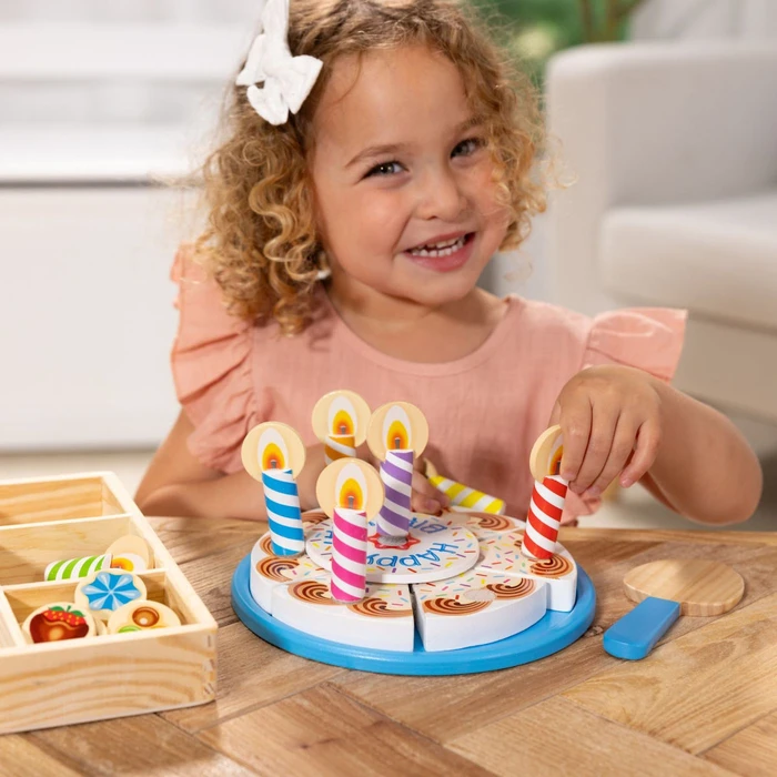 Melissa & Doug Ξύλινη Παιδική Τούρτα Γενεθλίων