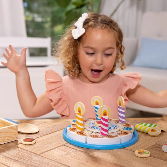 Melissa & Doug Ξύλινη Παιδική Τούρτα Γενεθλίων
