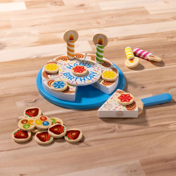 Melissa & Doug Ξύλινη Παιδική Τούρτα Γενεθλίων
