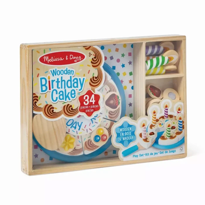 Melissa & Doug Ξύλινη Παιδική Τούρτα Γενεθλίων