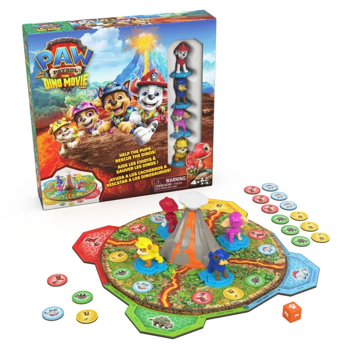 Spin Master Παιχνίδι Paw Patrol The Movie - Βοήθησε τα κουτάβια να σώσουν τους δεινόσαυρους! (Αγγλικά)