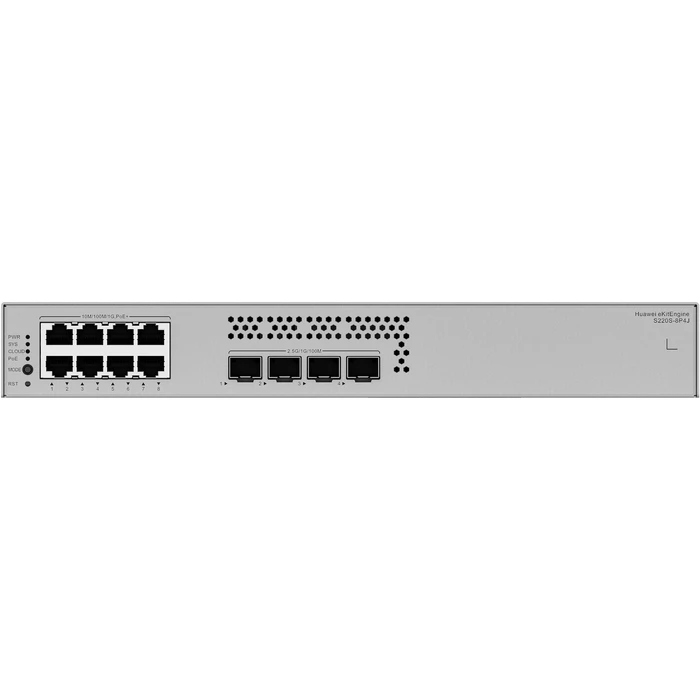 Huawei S220S-8P4J Managed L2 Switch  8 x Gigabit PoE+ ports & 4 x 2.5GE SFP ports