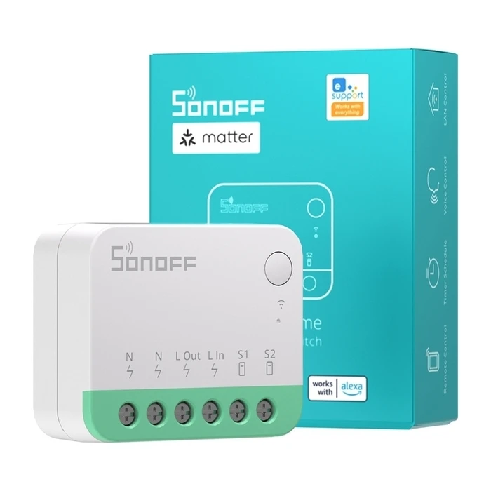 SONOFF MINIR4M (Extreme) Matter Switch, σετ 2 τεμαχίων
