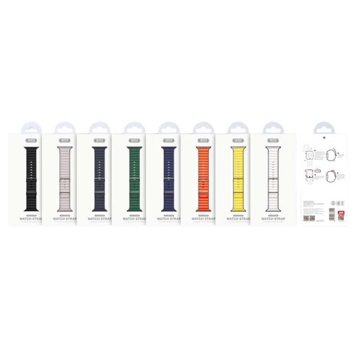 XO Watch Strap Silicone Universal Yellow 42 44 45 49mm
