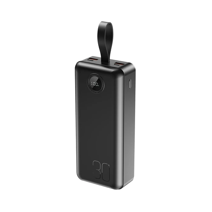 XO Power Bank Γρήγορης Φόρτισης USB C 20W USB A 22 5W με Οθόνη 30000mAh PR240