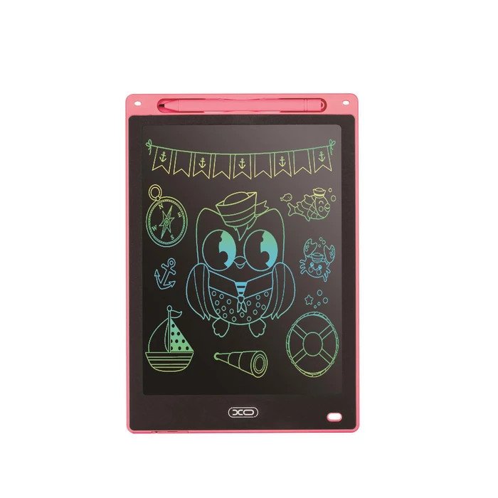 XO V01 LCD Tablet Σημειώσεων Ζωγραφικής 10 Ροζ