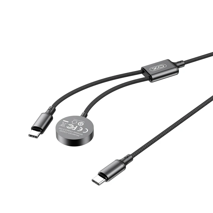 XO Φορτιστής Apple Watch και Καλώδιο Type C σε Type C Μαύρο