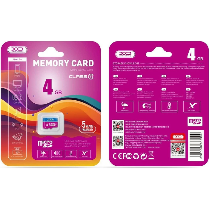 XO Memory Card High Speed 4GB