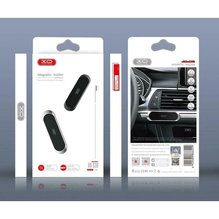 XO C38 Magnetic Car Holder Black