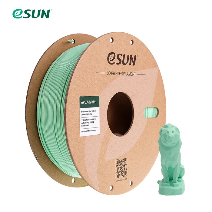 Esun EPLA-Matte PLA+ 1.75mm Mint Green 1kg Spool