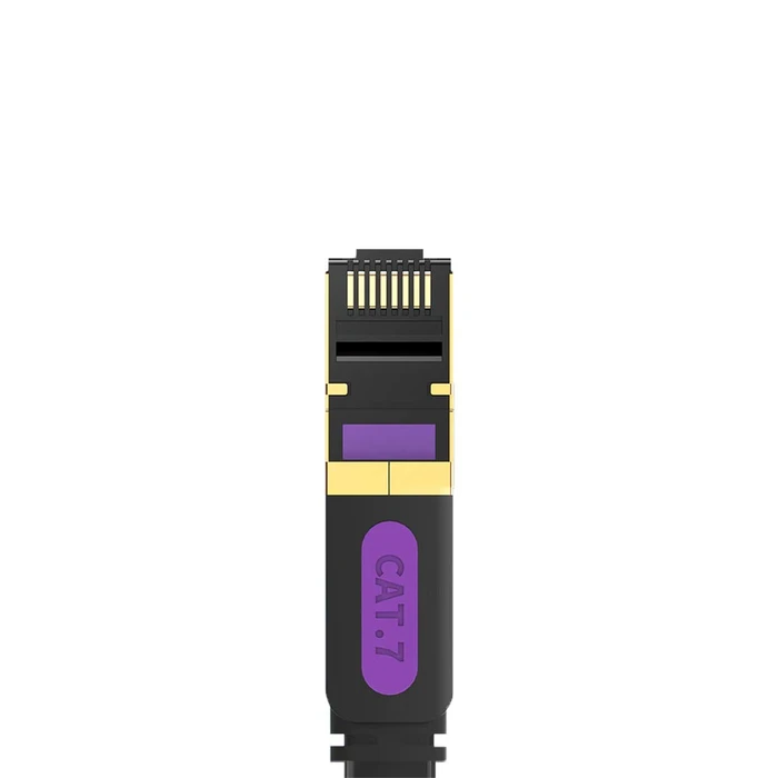 Network Cable VENTION Flat Cat 7 Patch Cable 1 5M Black ICABG VENICABG