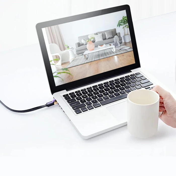 Network Cable VENTION Flat Cat 7 Patch Cable 1 5M Black ICABG VENICABG