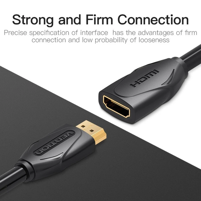 Vention Καλώδιο Επέκτασης HDMI 0.5m Μαύρο VAA-B06-B050