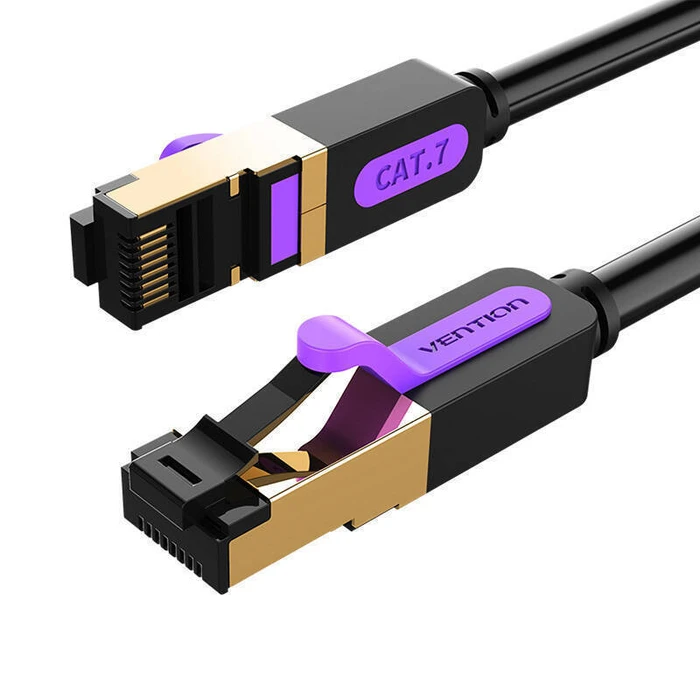 Network Cable VENTION Cat.7 SFTP Patch Cable 1m Black ICDBF
