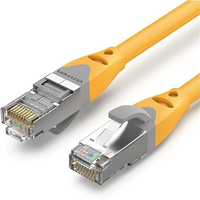 Network Cable VENTION Cat.6A SFTP Patch Cable 0.5M Yellow IBHYD