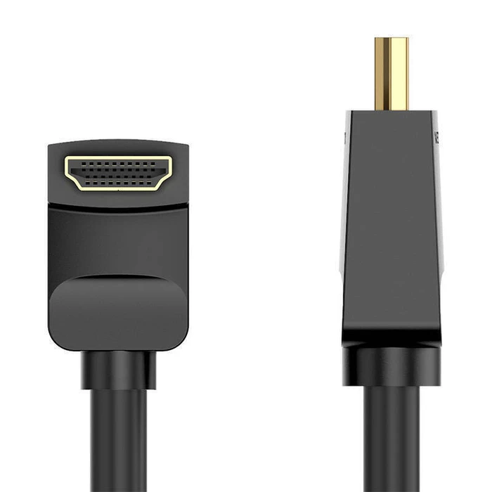 HDMI Cable Vention Right Angle 90 Degree 3m Black AARBI VENAARBI