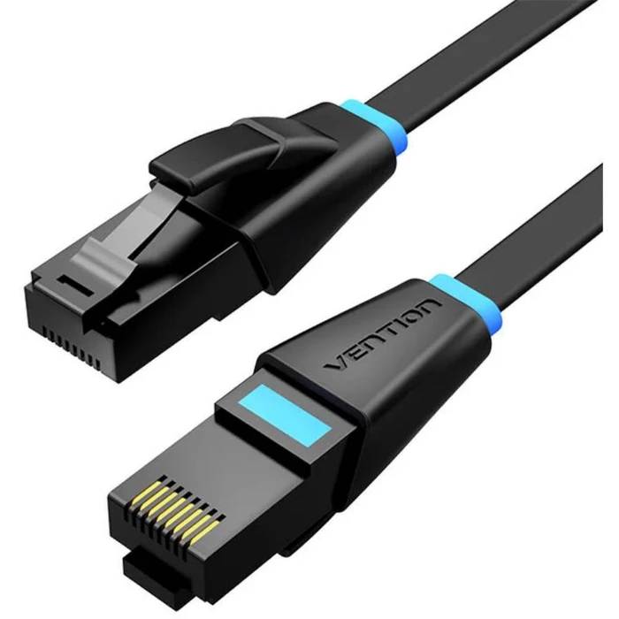 Networking VENTION Flat Cat 6 UTP Patch Cable 0 5M Black