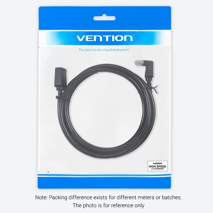 Vention HDMI Right Angle Cable 90° 1M Black (AARBF) (VENAARBF)
