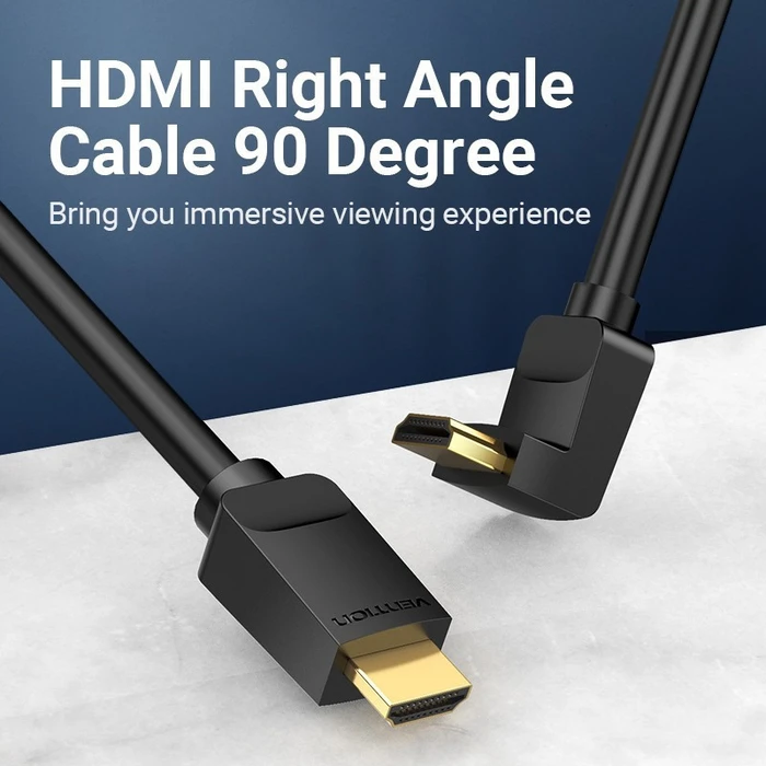 Vention HDMI Right Angle Cable 90° 1M Black (AARBF) (VENAARBF)