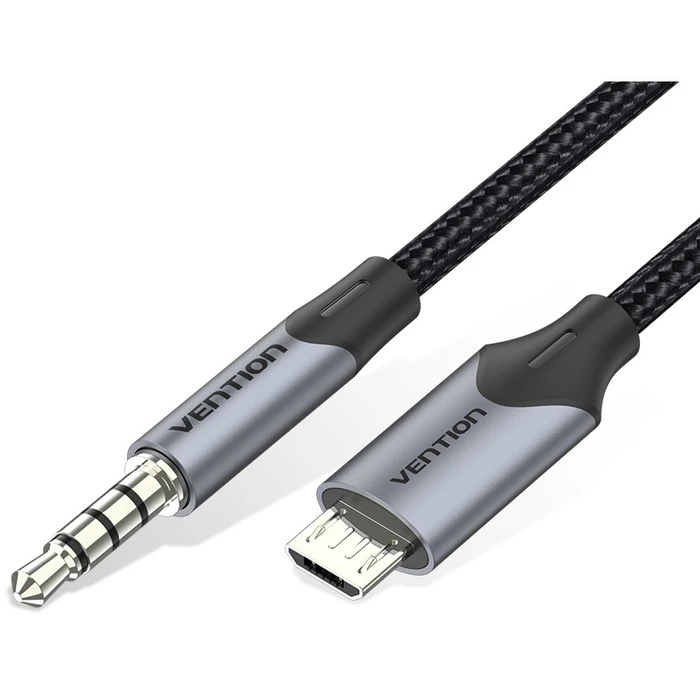 VENTION Special Audio Data Cable Micro USB Male to TRRS 3.5mm Male 1m Black BDGBF