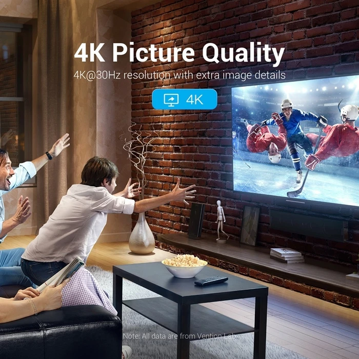 VENTION 4K DisplayPort to HDMI Cable 3M Black HAGBI